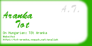 aranka tot business card