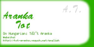 aranka tot business card